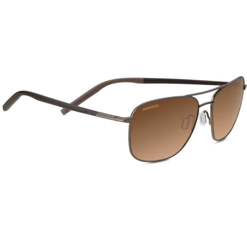 SPELLO, Matte Espresso with Dark Brown Temples and Chocolate Brown Inside Temple Tips-Mineral Non Polarized Drivers Gradient Cat 2 to 3, hi-res image number null